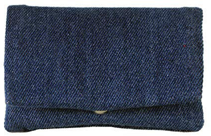 Plan B, Portasigarette Tabacco Trinciato, Two Days Jeans,11 x 7 cm,15 g, con Borsa in Gomma EVA, Blu