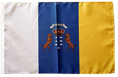 Flaggenfritze Flagge/Fahne Spanien Kanaren + gratis Sticker