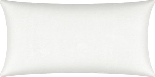 REDBEST Kissenbezug Single- Jersey San Francisco, weiß Größe 40x80 cm - weiche Qualität, bügelfrei, praktischer Reißverschluss, 100% Baumwolle