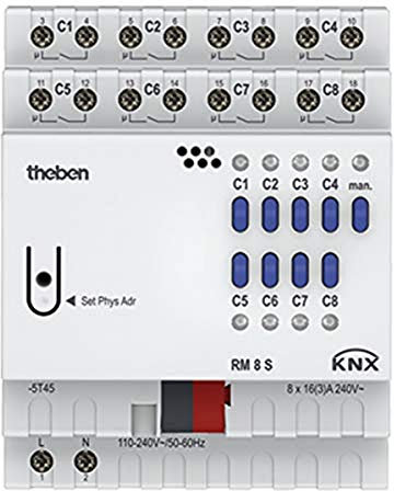 Theben - Stellantrieb RM 8 s-knx 8 Kanäle