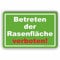 Betreten der Rasenfläsche verboten! - SCHILD/D-036 (30x20cm Schild)