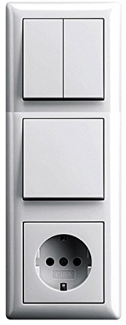Gira Serie Standard 55 Reinweiß GLÄNZEND komplett SET