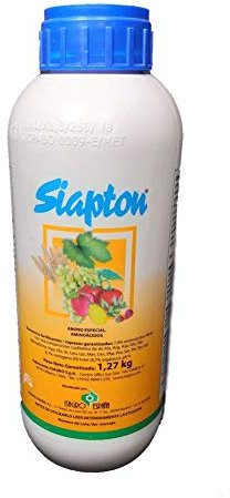 Todocultivo Aminoacido Siapton. 1 Litro. Abono foliar. Hace a la Planta más Resistente Frente a: sequía, heladas o Granizo, Virus, plaguicidas o herbicidas.