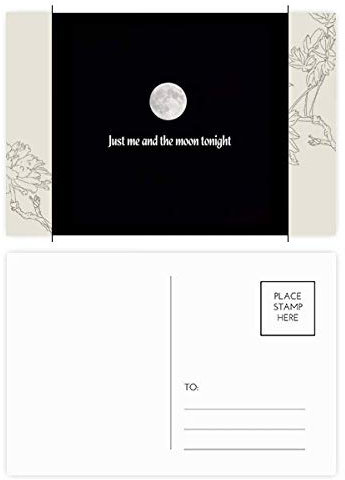 DIYthinker Me And Mond-Foto-Kunst-Blumen-Postkarte Set dankt Karte Mailing Side 20pcs 5.7 Zoll x 3.8 Zoll Mehrfarbig