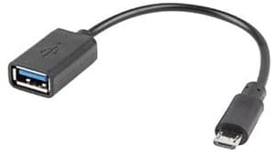 LANBERG OTG USB Micro(M) 2.0 A USB-A(H) 15 cm NEGR