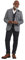 Joe Browns Blazer Charmant à Carreaux, Bleu, 38 cm Homme