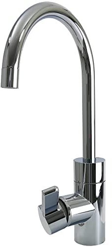Wasserhahn Einhelbelmischer Lucca Wohnmobil Wohnwagen Caravan Camping Boot + Schalter Chrom