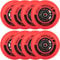 AOWESM Inline Skate WheeIs 85A Outdoor Inline Roller Hockeyschlittschuhe Ersatzräder mit Kugellagern ABEC-9 und schwebenden Abstandshaltern, 72 mm/76 mm/80 mm Größen, 8 Stück (rot, 72 mm)