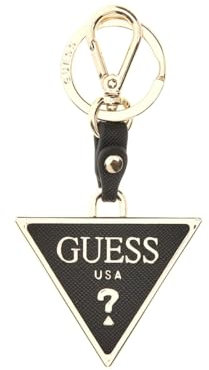 Guess Saffiano Keyring, Schlüsselanhänger, Schwarz