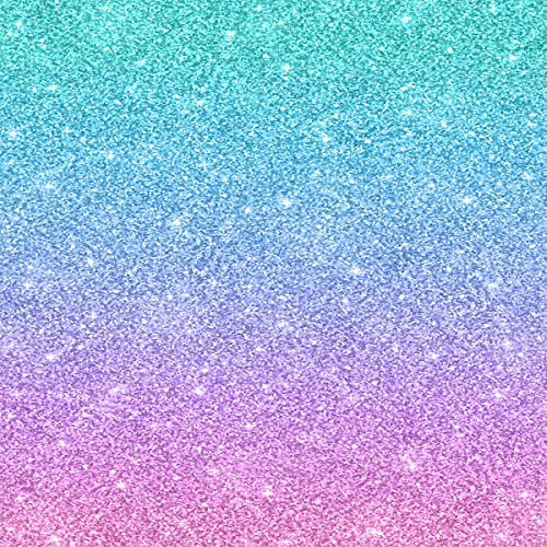 Glitzerstoff als Meterware,lila,Blauer Farbverlauf,gestreifter Polsterstoff für Stühle,bunter,rosa,blaugrüner Regenbogen,dekorativer,wasserdichter Outdoor Stoff 92x160cm,Kein Licht, kein Glitzer