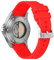 Kai Tian Klasse 18mm Edel Gebogenes Band Gummi Uhrenarmband Passend Uhren Armband für Herren Damen Rot
