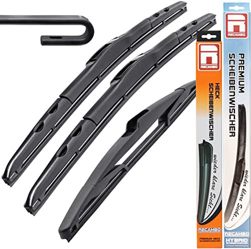 Limpiaparabrisas híbrido Flex Aero compatible para Peugeot 206 SW BJ 2002-2006 - 350 mm 400 mm 650 mm - Juego de escobillas limpiaparabrisas - Recambo