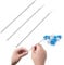 Spatules de Laboratoire, Cuillère de Laboratoire, Cuillères en Acier Inoxydable, Cuillère à Double Tête en Acier Inoxydable Spatula, pour Remplissage de Bouchon de Gel de Poudres, 3 Pièces
