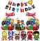 Superhelden Geburtstagsdekoration-Set - Superhero Luftballons, Superheld Folienballons, Rächer Banner und Kuchendekorationen