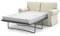 MASTERS OF COVERS Ersatzsofabezug für IKEA Ektorp 2-Sitzer Schlafsofa, Abdeckung für Ektorp 2 er Sofabett, Ektorp 2 er Schlafsofa Bezug, Sofabett Überzug, 197 x 90 x 88 cm (Baumwolle, Creme)