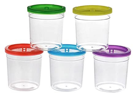 Portable Betta Cup Fish Bowls Mini For Cage Plastic Small Reptile For Carrier With Removable Lid Easy To Clean Mini Plastic Fish Bowls With Lids