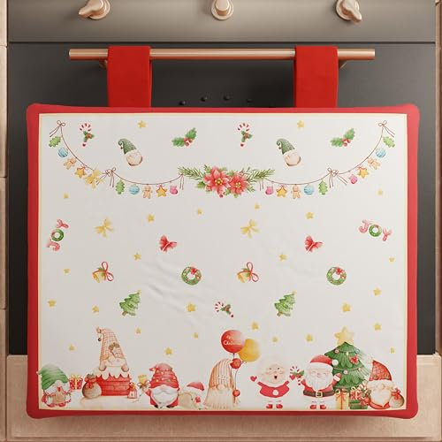 PETTI Artigiani Italiani - Copriforno Natalizio, Copriforno Cucina Natalizio, Copri Forno 40x50 cm, Copriforno Gnomo, 100% Made in Itay