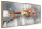 murando - Wandbilder XXL mit Rahmen Abstrakt 140x70 cm Wandbilder groß Leinwandbild XXL natürlicher Holzrahmen modern Wanddekoration Kunstdruck Wanddeko Wohnzimmer Schlafzimmer a-A-0415-b-a