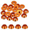 QUARKZMAN Rondelles Coniques M3, Rondelles de Tête de Goupille en Aluminium Anodisé pour Vis RC/FPV/PC/Drone/Pièces de Modèles d'Accessoires Mécaniques, Lot de 20 (Orange)