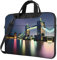 Sand Dunes ultradünne Laptoptasche, Laptoptasche für Geschäft, genießen Sie eine stressfreie und stilvolle Reise, Night London Tower Bridge, 13 inch