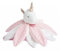 Doudou petales Licorne 26 cm Rose, Collection Attrape reves - Set Peluche avec Boite Cadeau + 1 Carte Offerte - Bebe Naissance Fille