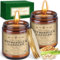Frasheng Citronella Kerze Outdoor, 2 x 9oz Citronella Kerze aus Sojawachs, Kerze Geschenkset, Kerze Im Glas, Zitronengras Duftkerzen, Citronella Kerzen für Garten Camping Picknick Terrasse