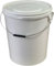 10 x 1L Plastic Bucket Pail + Handle & Lid - Heavy Duty ¦ Food Grade BPA Free ¦ Multi-use Fermentation Feed Dry Food Liquid Chemicals Hydroponics Storage Container