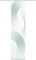 VISION S BEXON Schiebegardine, Halbkreismotiv, halbtransparent, 260x60 cm, Farbe:Petrol, Größe:260 x 60 cm, Anzahl:1x