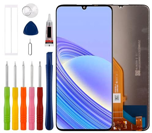 Duotipa Display LCD Touch Screen Digitizer Assembly di Ricambio per TCL 40 SE T610K T610K2 T610P T610P2 6,75 Pollici con Kit di Strumenti Tecnici di Riparazione Nero