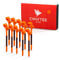 SWIFTEE Premium 10 Degree Golf Tees for Driver or Iron - Help Reduce Spin & Slice, Improve Distance & Precision (Pack of 10 Tees) (Orange, 83mm)