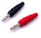 Banana Plug Adaptor for Multimeter Speaker Cable 4 mm 2 Black 2 Red Pack of 4