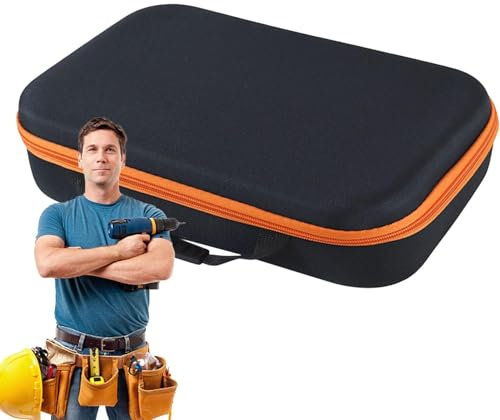 10.63x8.66x2.76 Inches Oxford Cloth Tool Bag Ox Cloth Empty Storage Drill Organizer | Waterproof Tool Bag Shockproof Tool Box Electric Drill Carry Case Bag For Electrician Hardware