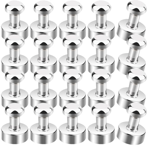 MIN CI 20 Stück Mini Magnete Stark, Whiteboard Neodym Kleine Magnete für Magnettafel, Kühlschrank, Pinnwand - Notenmagnete