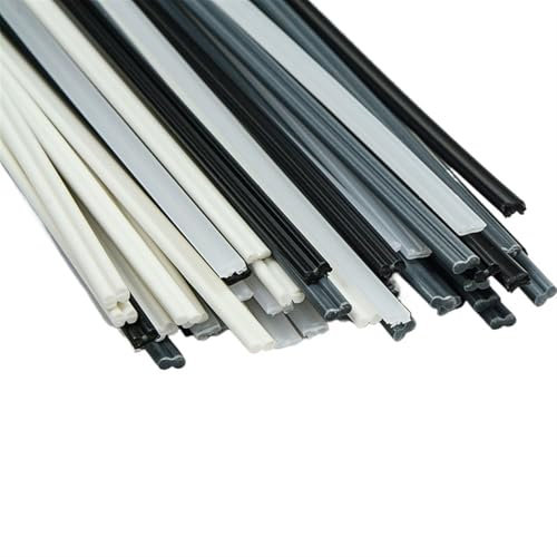 Baguettes de soudage en plastique, longueur 200mm/300mm, ABS/PP/PVC/PE, 5x2mm, 40 pièces(300mm,ABS)
