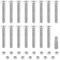 15 Pcs M8 Vis à Tête Fraisée Torx, Vis Boulons et Écrous Kit, Boulons Vis à Torx Assortiment Kit, Vis à Métaux à Tête Plate, Boulons de Meubles en Acier Inoxydable, avec Torx Embout (M8x60mm)