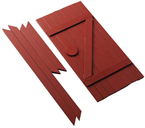 UPKOCH 1pc Mini Wooden Door Retro Toys Dollhouse Bookshelf Terrarium Decor Mini Dollhouse Furniture Miniture House Furniture Desktop Mini Door Mini Toy Bonsai Decor Fairy Doors Red