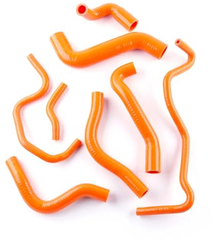 Compatible con para TT 1.8 T 225HP 2000 2001 2002 2003 2004 2005 2006 Kit De Manguera De Agua Refrigerante De Silicona para Tubo De Viento Cálido Manguera Radiador(Orange)