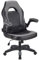 T-THREE.Gaming chair, PU leather ergonomic office swivel seat with lumbar support, executive chair, padded armrests and cushion, ideal for home office(GREY)
