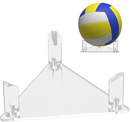 Espositore Da Basket, Porta Palloni Da Calcio Portapalle Triangolare, Espositore A Sfera Portapalle Verticale, Portapalle Trasparente, Acrilico, Kit Di Montaggio Incluso