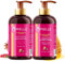 P-Beauty - Locken Shampoo & Conditioner Set mit Pomegranate & Honey, sulfatfrei - Feuchtigkeit, Anti-Frizz, Haarwachstum - Lockenpflege für gesundes, glänzendes Haar, Haarpflege Curl Pflege 355ml