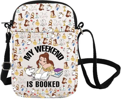 Beauty Movie Inspire Umhängetasche My Weekend Is Booked Umhängetasche Beauty Fairy Princess Messenger Bag, Wird in Großbritannien gebucht, INCHES