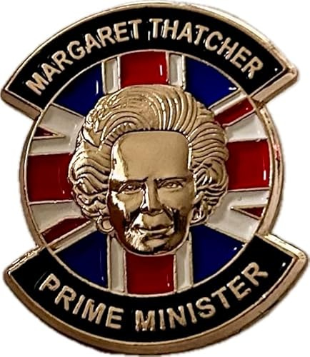 Margaret Thatcher Conservative Party Prime Minister United Kingdom Union Flag Unique Metal Enamel Pin Badge