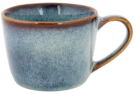 Cosy & Trendy Lot de 12 Tasses en Grès Jade, Indigo, 25Cl