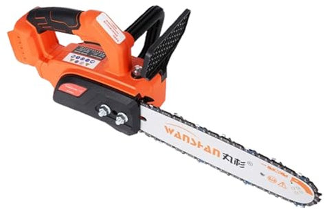 Tronçonneuse Électrique Portable de 12 pouces,Tronçonneuse sur Batterie Elagueuse Réglage de la tension de la chaîne par bouton,chainsaw portative avec verrouillage sécurité l'élagage le Jardin