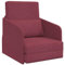 vidaXL Fußboden Schlafsofa 2-in-1 Weinrot 65x80x83 cm Stoff