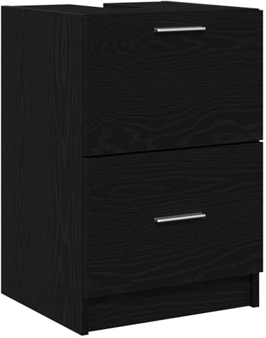 vidaXL Waschbeckenunterschrank Schwarzeiche 40x37x59 cm MDF