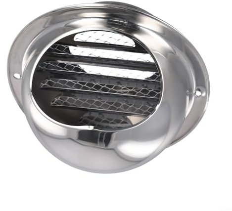 Rejilla de escape de acero inoxidable con mosquitera para mejorar la ventilación en entornos variados (80 mm)