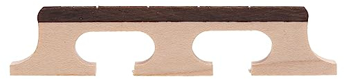 Banjo-Brücke mit 4 Saiten, Banjo-Ukulele, Musikinstrumente, Ahorn- und Ebenholzbrücke, einfach zu bedienen, Banjos-Zubehör
