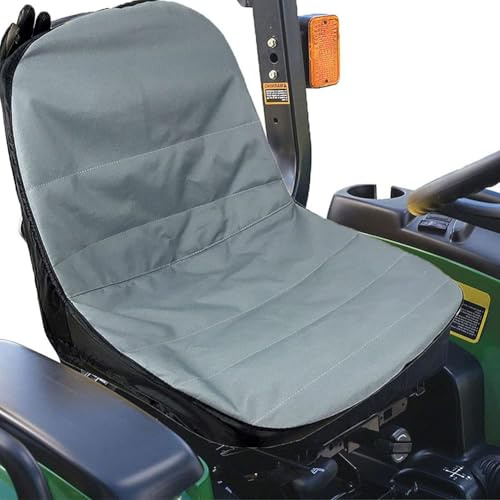 YEENAIV Lawn Mower Seat Cover Rasenmäher Abdeckungen für Riding Lawn (Grün) | Wasserdichte und Staubdichte Traktorsitzauflage, 600D Oxford Fabric Tractor Seat Cover with Storage Pockets