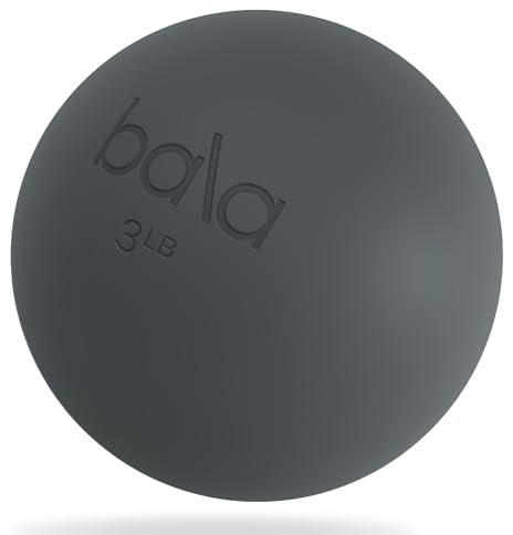 Bala Power Ball, gewichteter Gymnastikball für Pilates, Yoga, Heimfitness und mehr – Workout-Ball für Kraft- und Kerntraining, Aerobic & Workout zur Verbesserung des Gleichgewichts und der Formung
